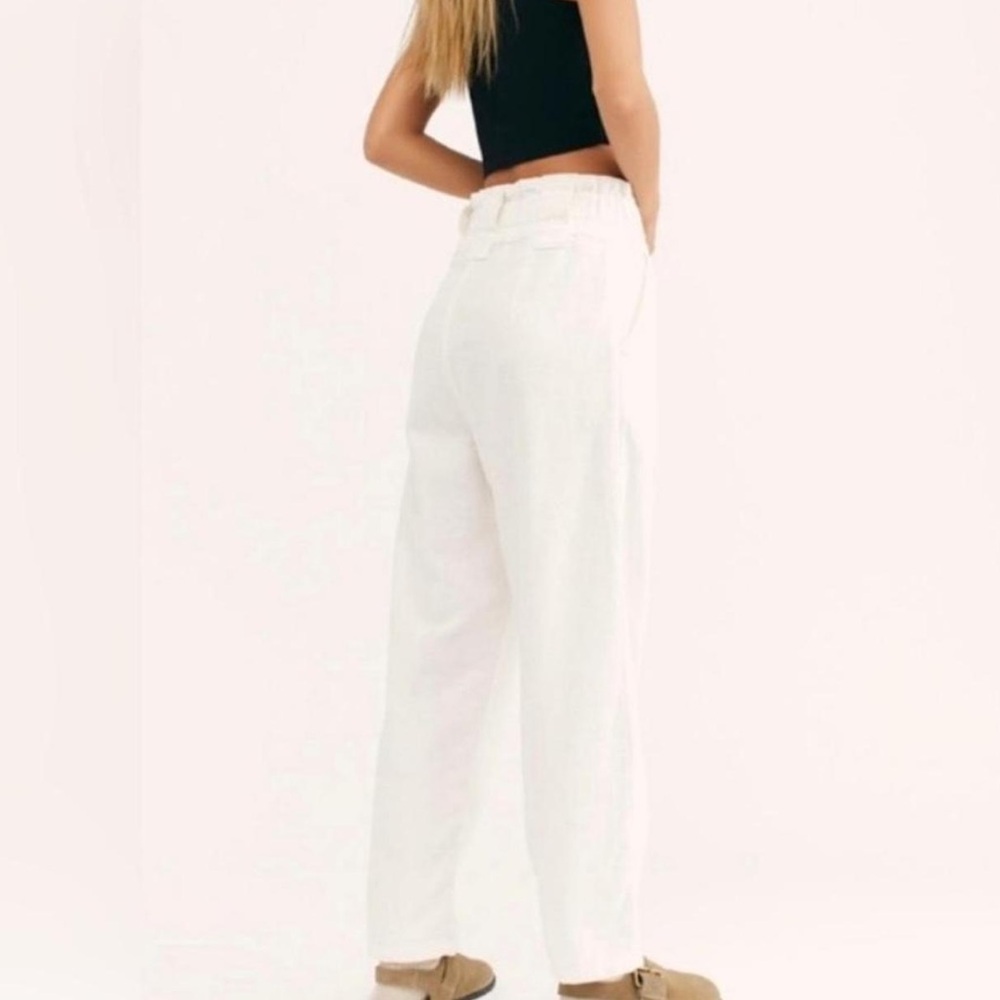 Free People One Way High Waisted Paper Bag Pants Size 0 - Picture 2 of 11